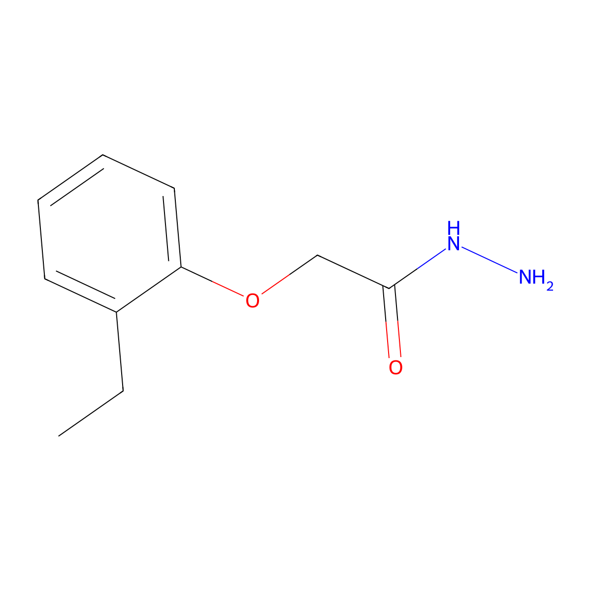 2-(2-Ethylphenoxy)acetohydrazide molecular structure, CAS 379726-76-8