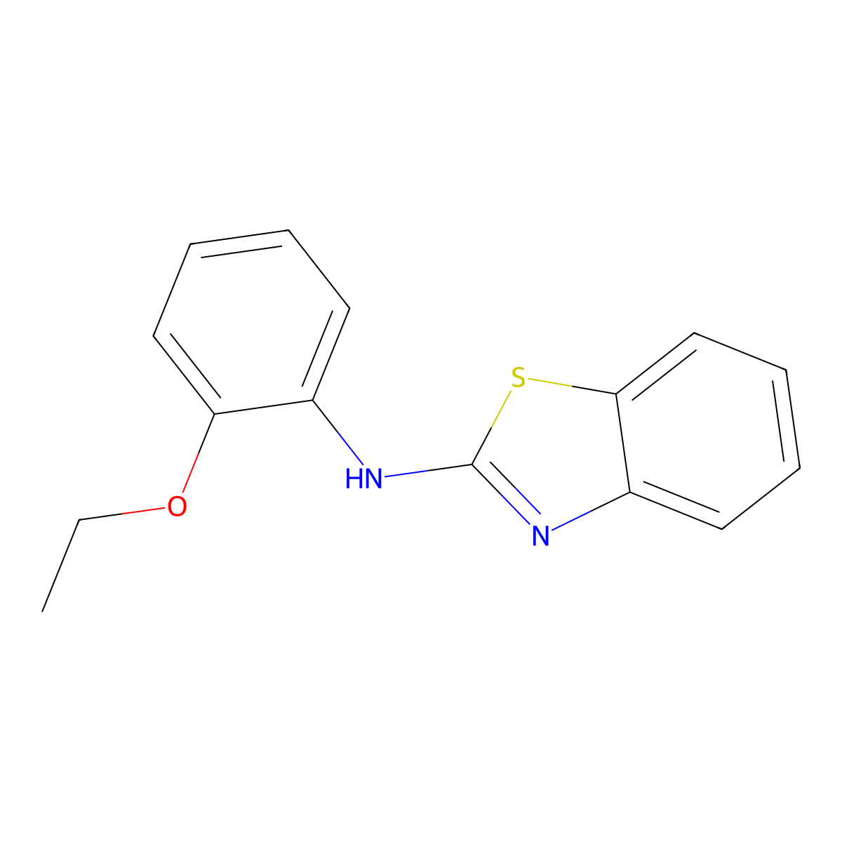 N-(2-ethoxyphenyl)-1,3-benzothiazol-2-amine molecular structure, CAS 379729-89-2
