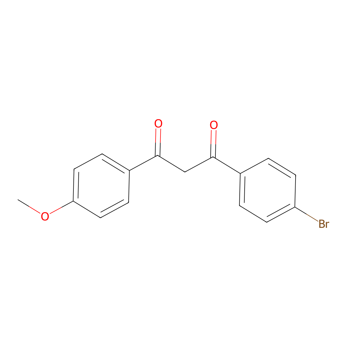 1-(4-Bromophenyl)-3-(4-methoxyphenyl)propane-1,3-dione molecular structure, CAS 37975-18-1