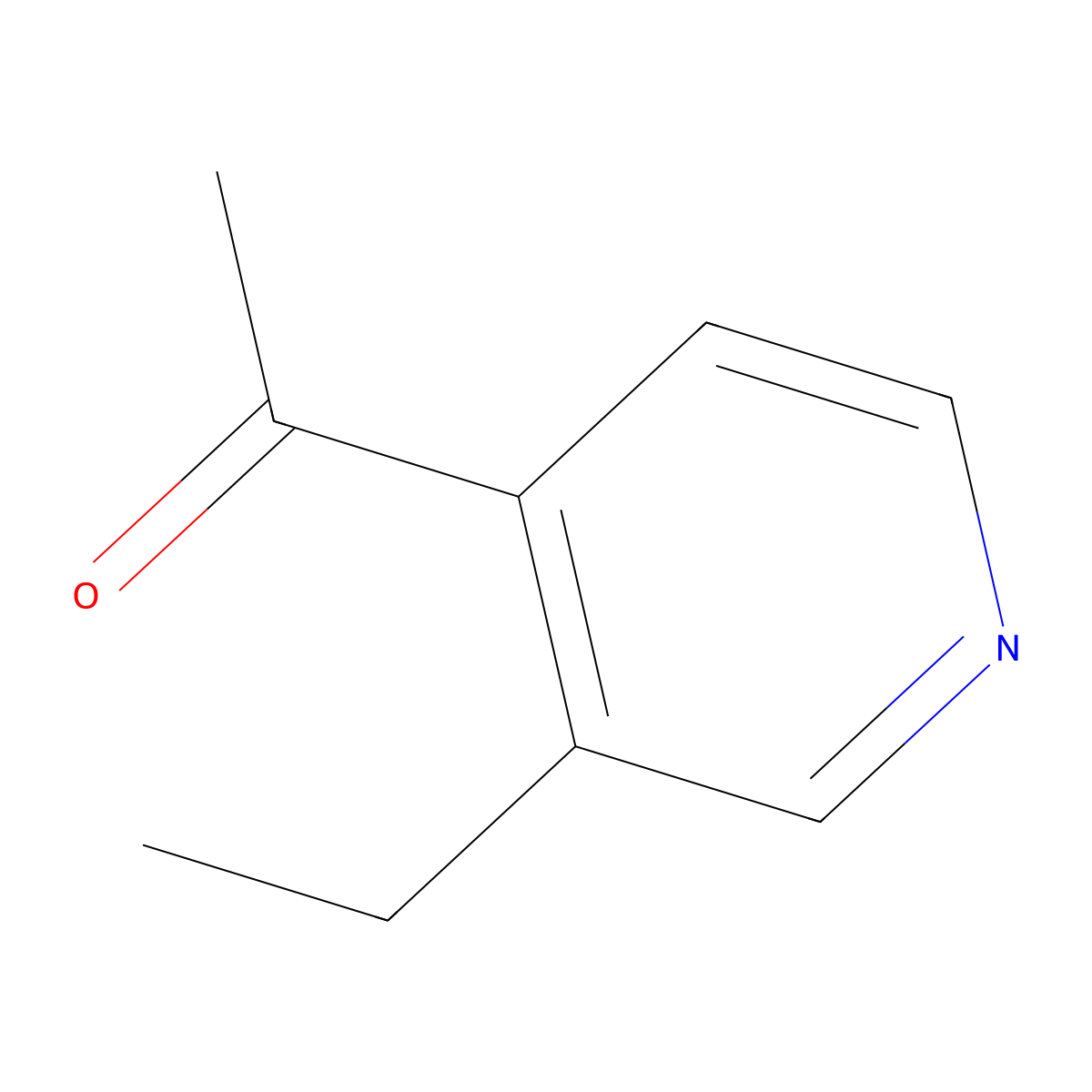 1-(3-Ethylpyridin-4-yl)ethan-1-one molecular structure, CAS 37978-19-1