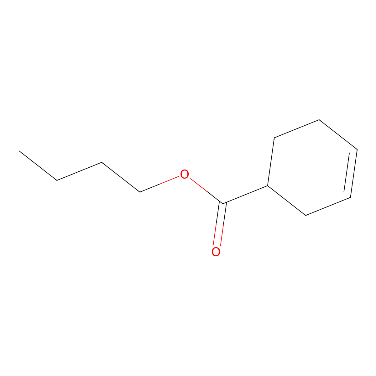 Butyl cyclohex-3-ene-1-carboxylate molecular structure, CAS 37981-14-9