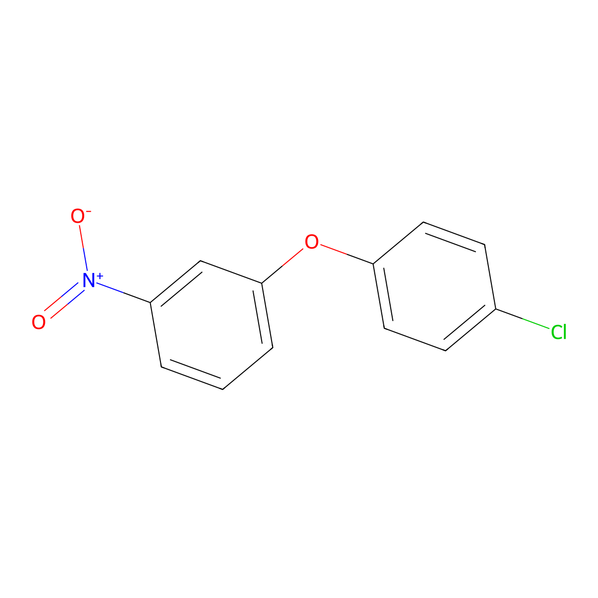 Benzene,1-(4-chlorophenoxy)-3-nitro molecular structure, CAS 37983-98-5