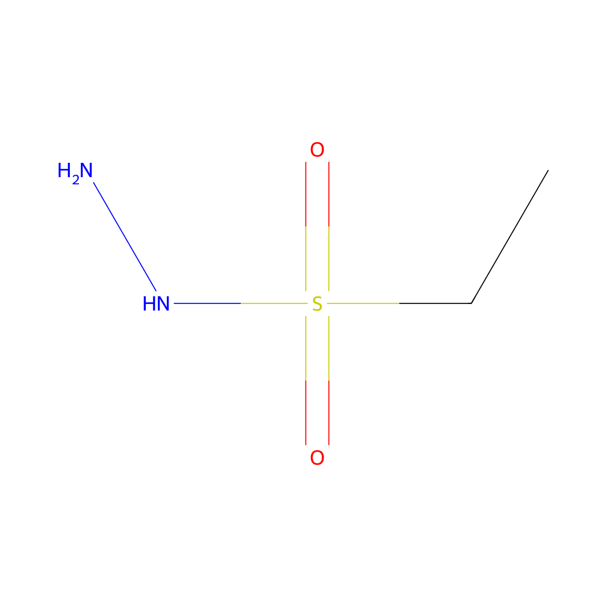Ethanesulfonohydrazide molecular structure, CAS 37984-88-6