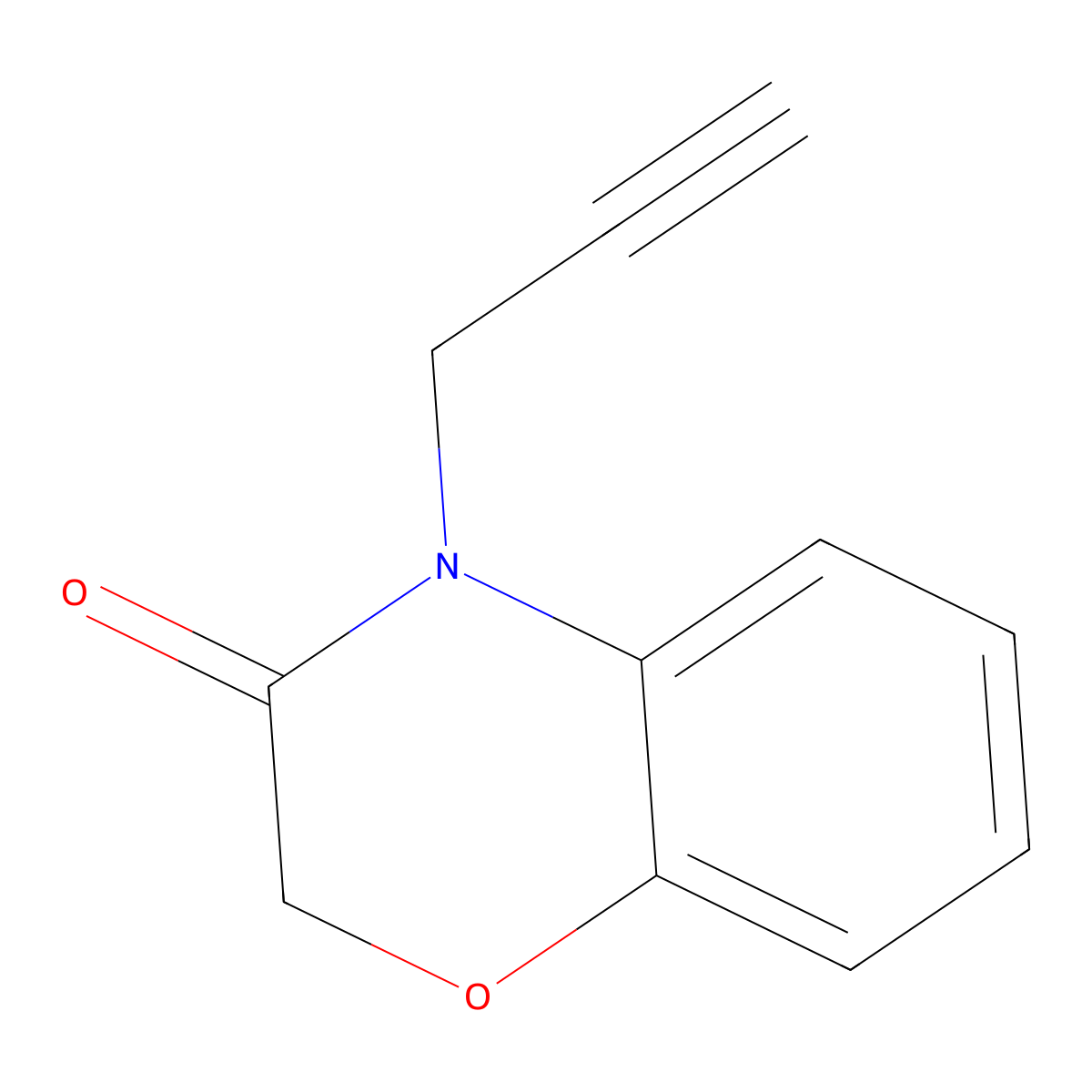 4-(Prop-2-yn-1-yl)-2h-benzo[b][1,4]oxazin-3(4h)-one molecular structure, CAS 37988-92-4