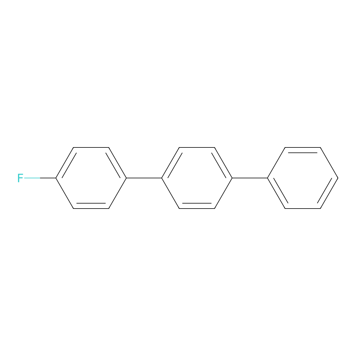 4-Fluoro-1,1':4',1''-terphenyl molecular structure, CAS 3799-84-6