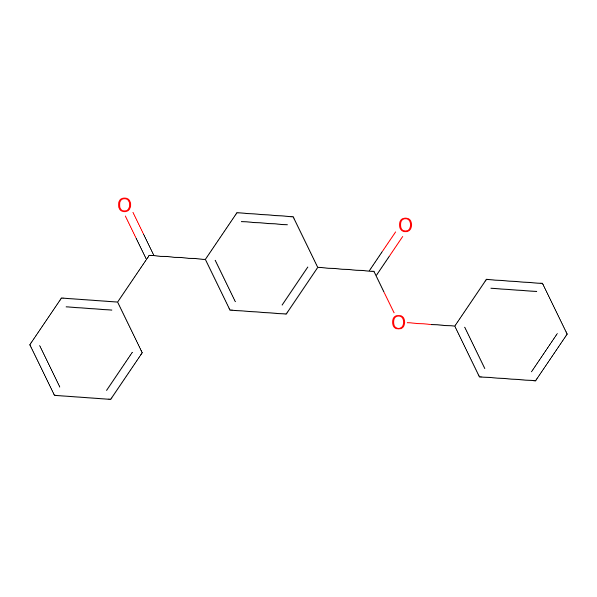 Phenyl 4-benzoylbenzoate molecular structure, CAS 37991-79-0