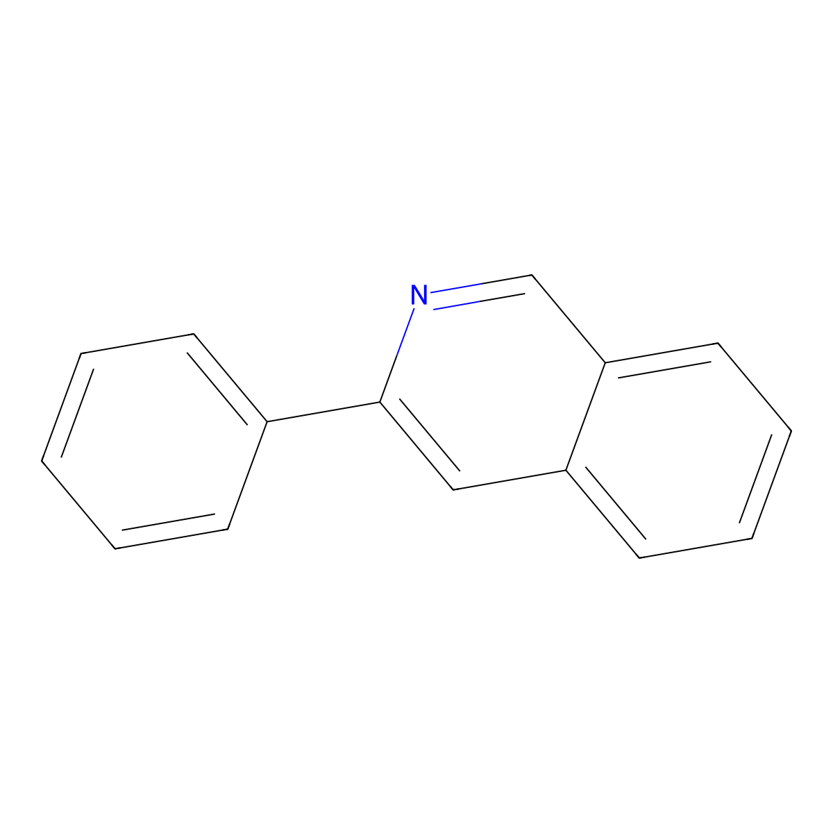 3-Phenylisoquinoline molecular structure, CAS 37993-76-3
