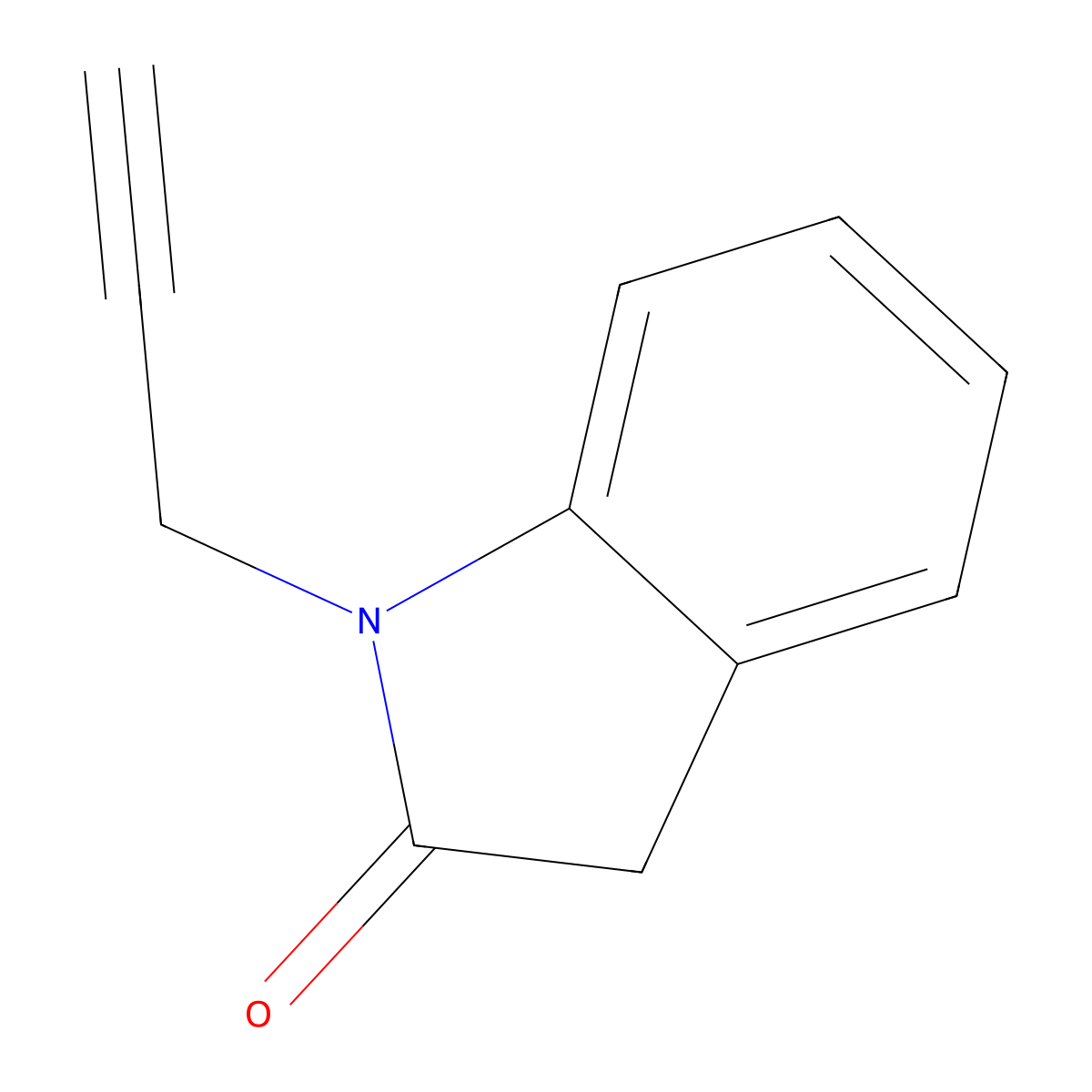 2H-Indol-2-one, 1,3-dihydro-1-(2-propynyl)- molecular structure, CAS 37994-11-9