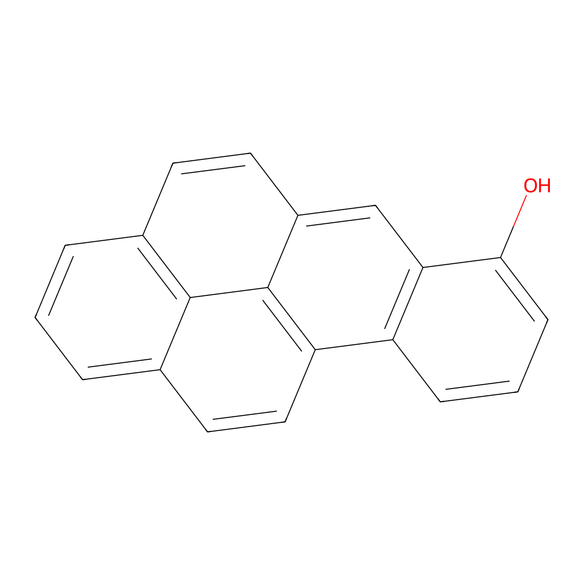 7-Hydroxybenzo[a]pyrene molecular structure, CAS 37994-82-4
