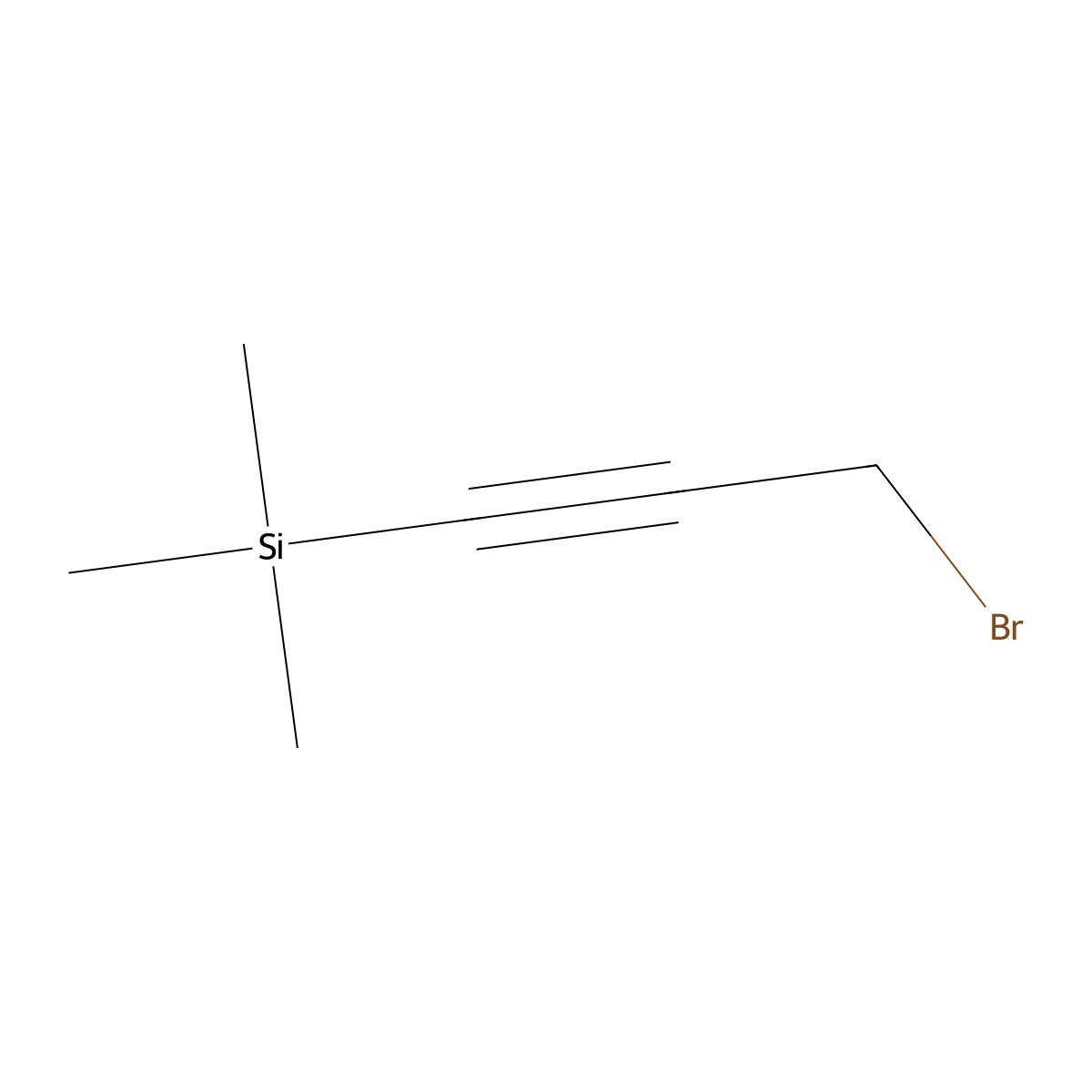 3-Bromo-1-(trimethylsilyl)-1-propyne molecular structure, CAS 38002-45-8