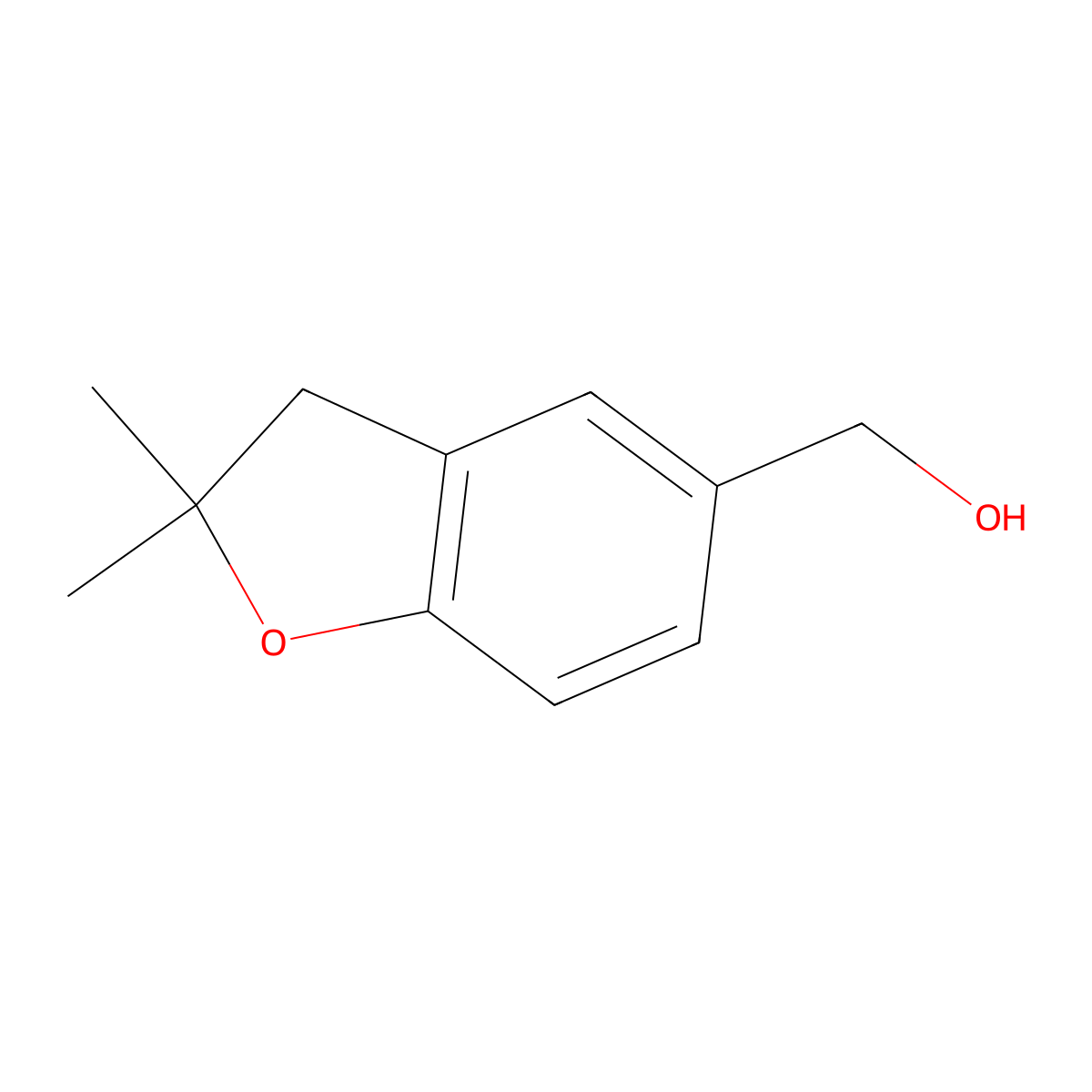(2,2-Dimethyl-2,3-dihydro-benzofuran-5-yl)-methanol molecular structure, CAS 38002-93-6
