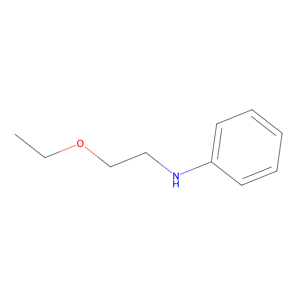 N-(2-Ethoxyethyl)aniline molecular structure, CAS 38004-08-9
