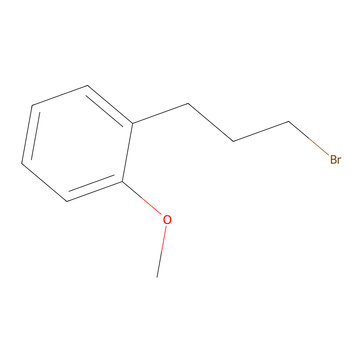 1-(3-Bromopropyl)-2-methoxybenzene molecular structure, CAS 38011-77-7