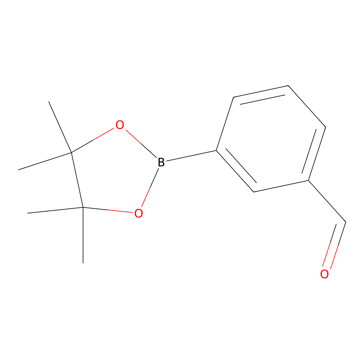 3-Formylphenylboronic acid pinacol ester molecular structure, CAS 380151-86-0