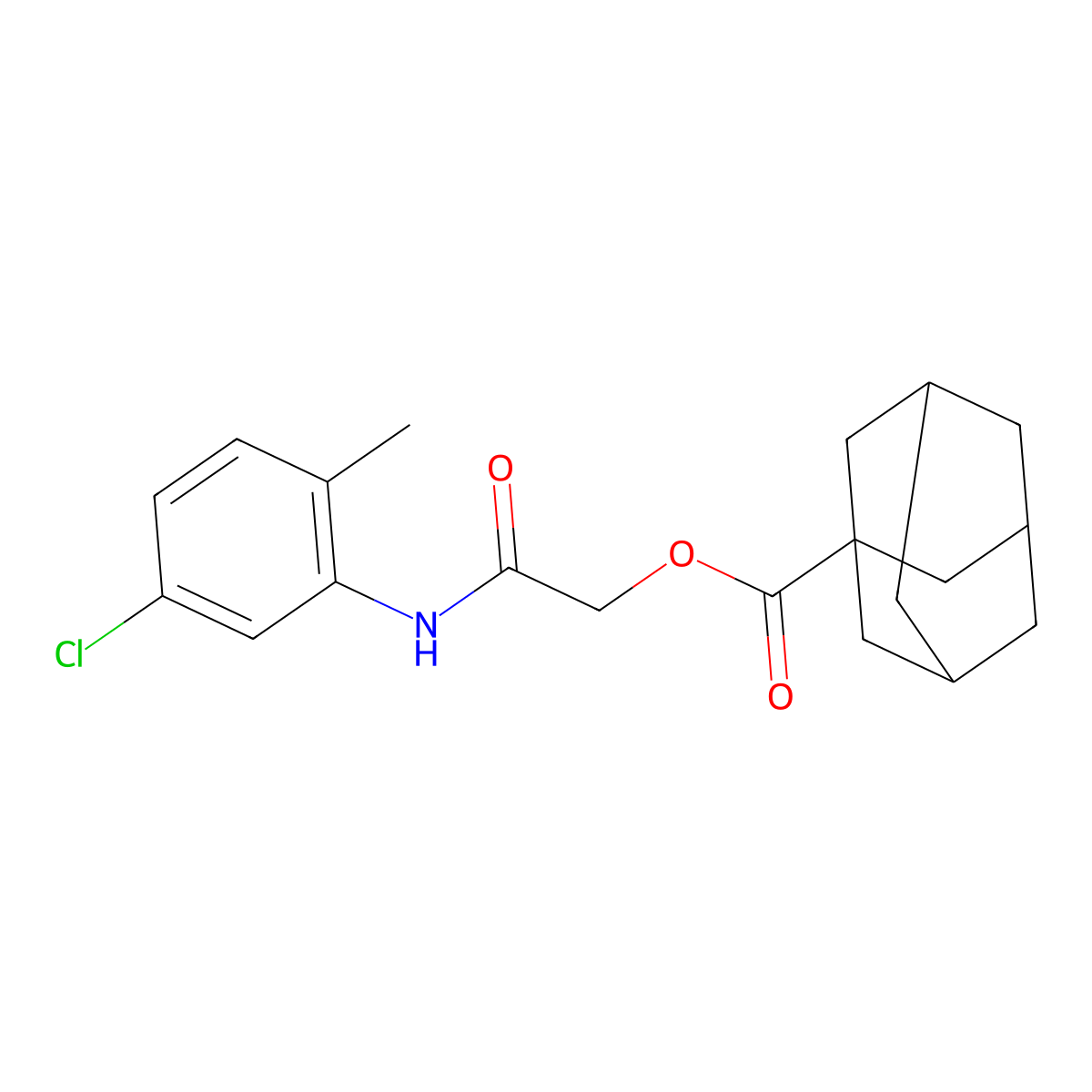 2-(5-Chloro-2-methylanilino)-2-oxoethyl 1-adamantanecarboxylate molecular structure, CAS 380167-02-2