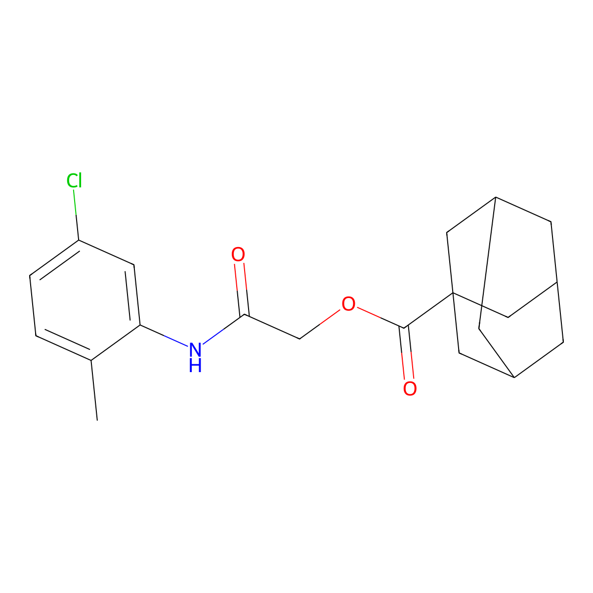 2-(5-Chloro-2-methylanilino)-2-oxoethyl 1-adamantanecarboxylate molecular structure, CAS 380167-02-2