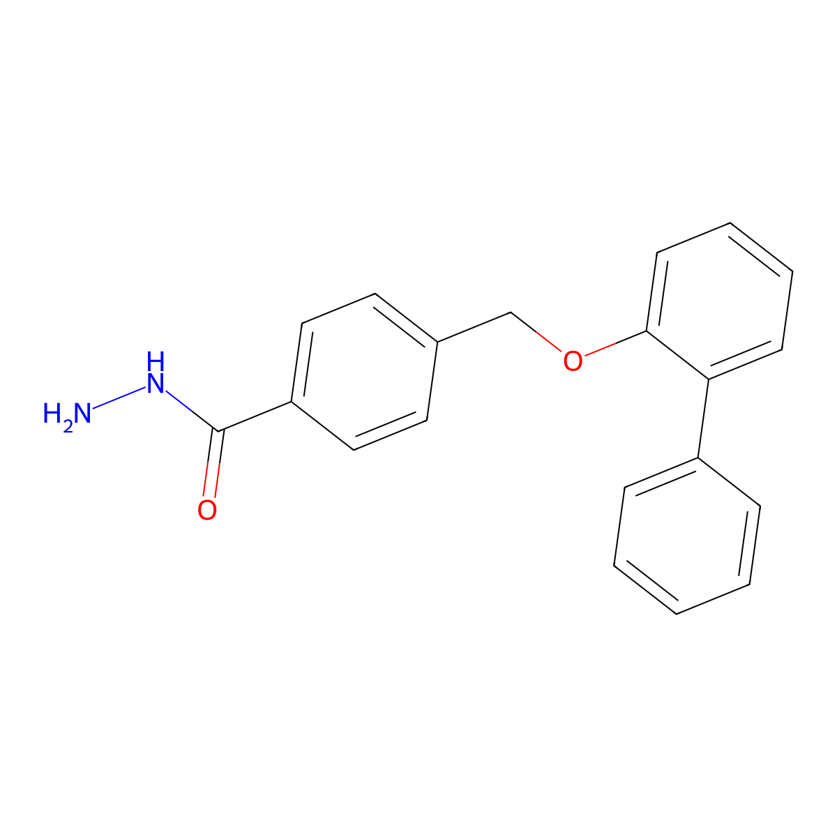 4-(2-Phenylphenoxymethyl)benzohydrazide molecular structure, CAS 380170-16-1