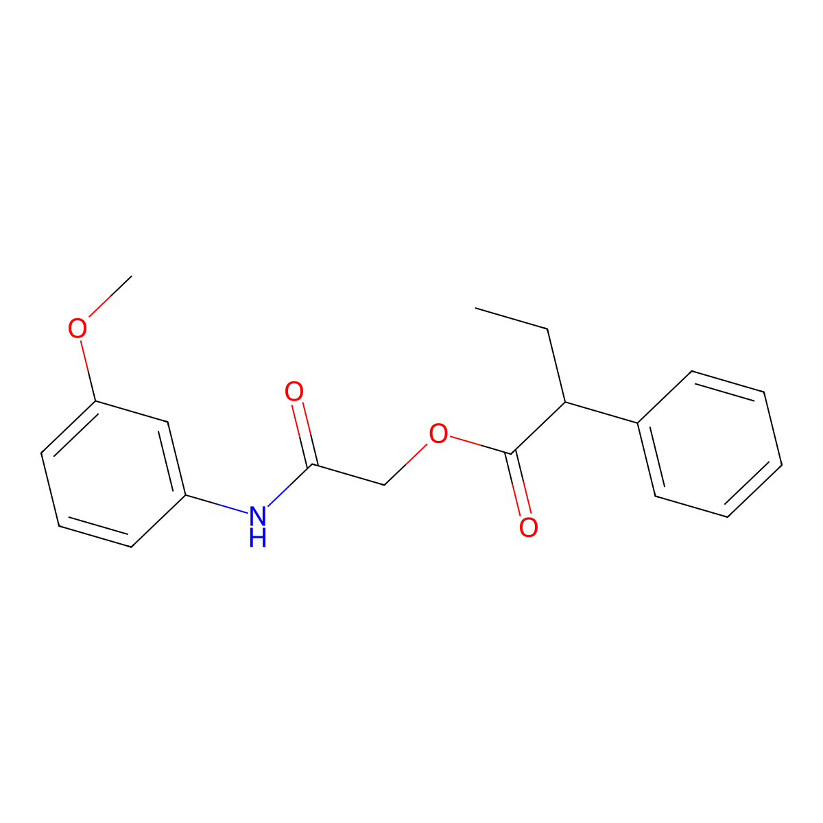 [(3-Methoxyphenyl)carbamoyl]methyl 2-phenylbutanoate molecular structure, CAS 380179-02-2