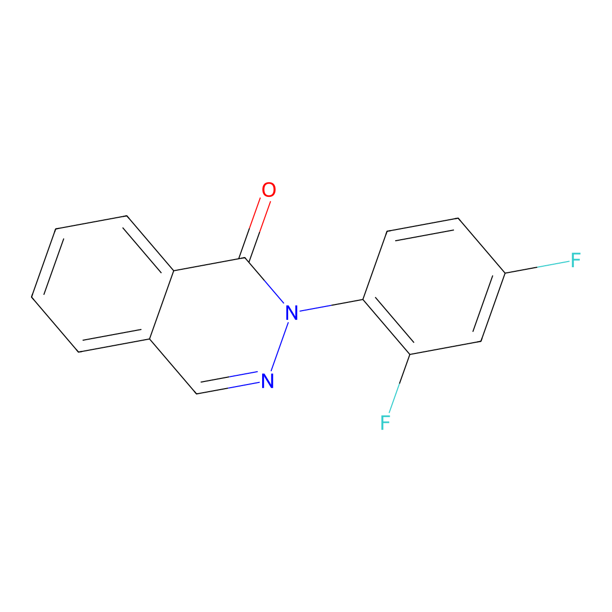 2-(2,4-Difluorophenyl)-1,2-dihydrophthalazin-1-one molecular structure, CAS 380183-86-8