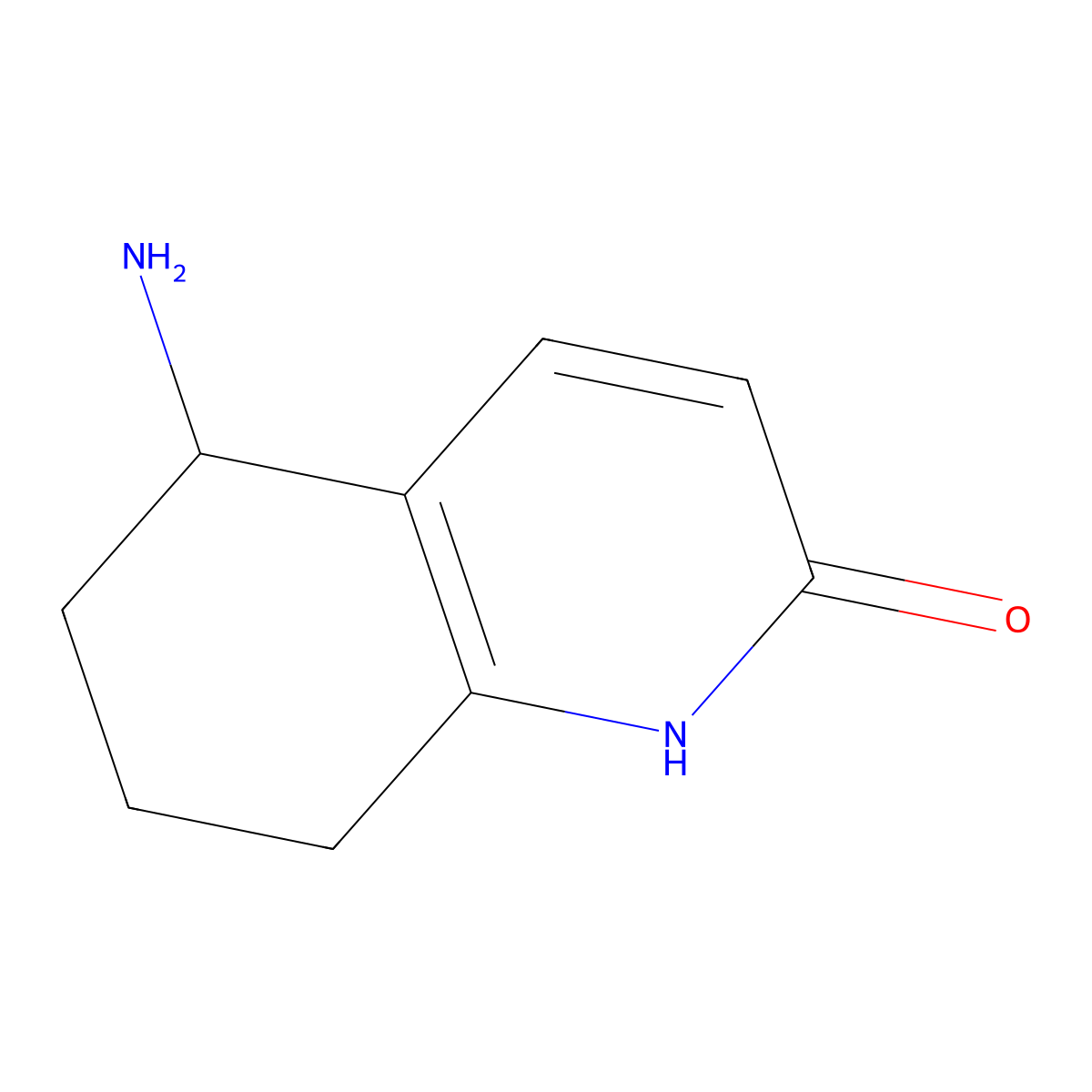 5-amino-5,6,7,8-tetrahydroquinolin-2(1H)-one molecular structure, CAS 380189-31-1