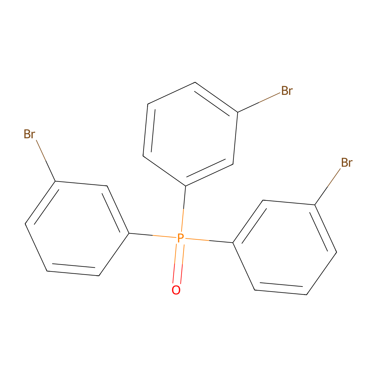 Tris(3-bromophenyl)phosphine Oxide molecular structure, CAS 38019-09-9