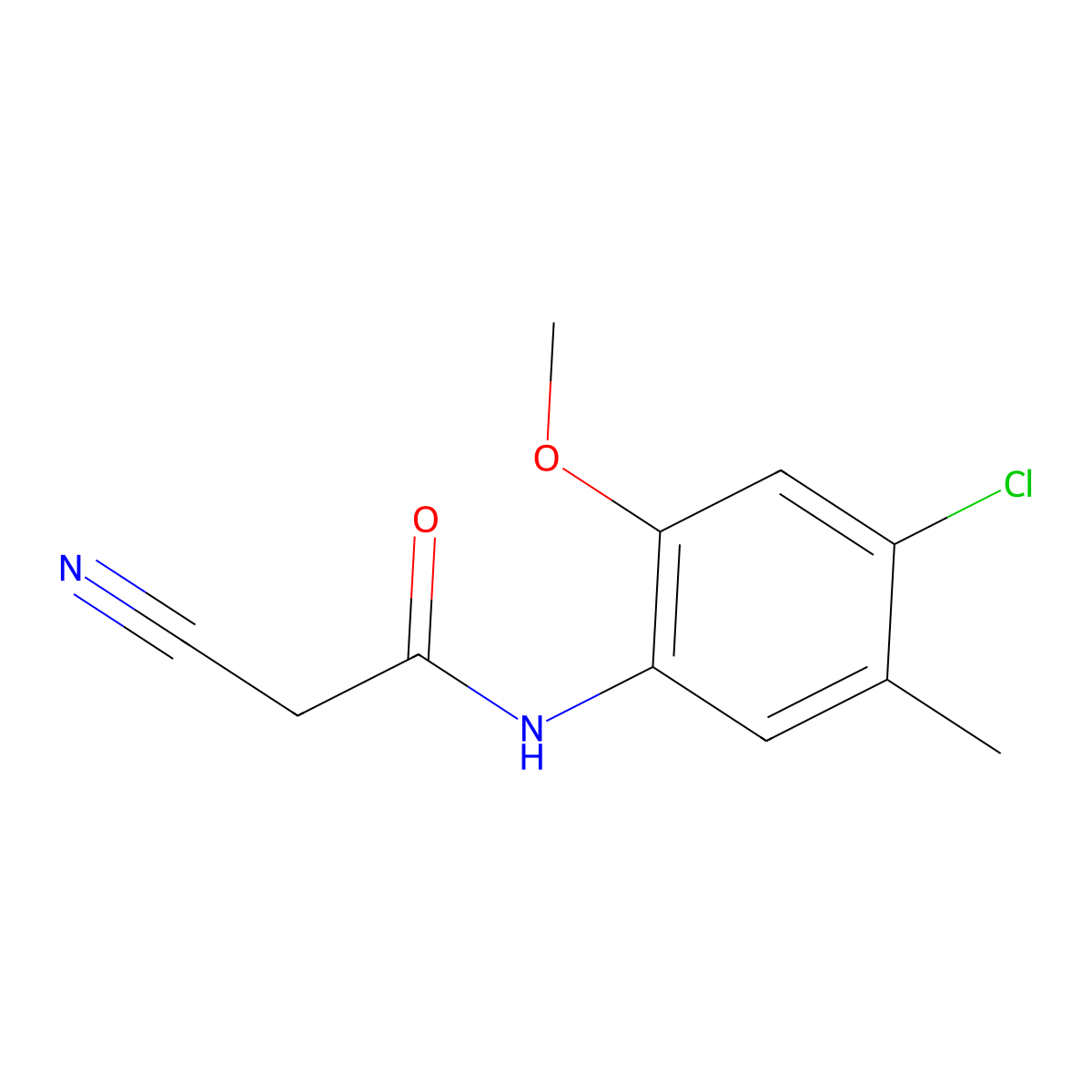 N-(4-chloro-2-methoxy-5-methylphenyl)-2-cyanoacetamide molecular structure, CAS 380190-51-2