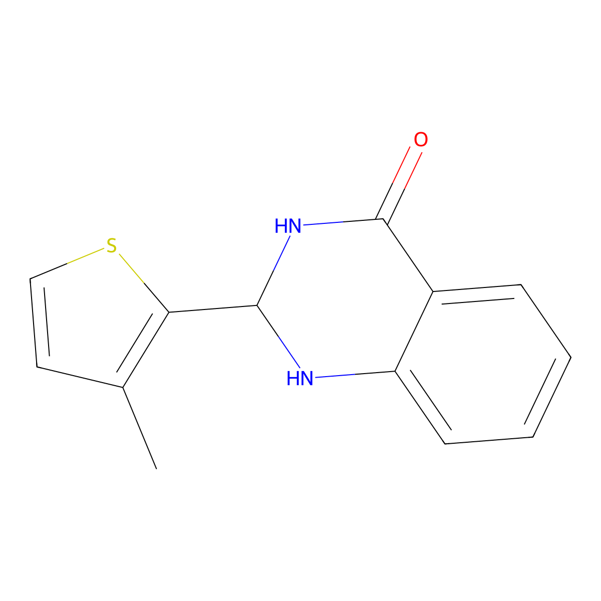 2-(3-methylthiophen-2-yl)-2,3-dihydro-1H-quinazolin-4-one molecular structure, CAS 380190-54-5