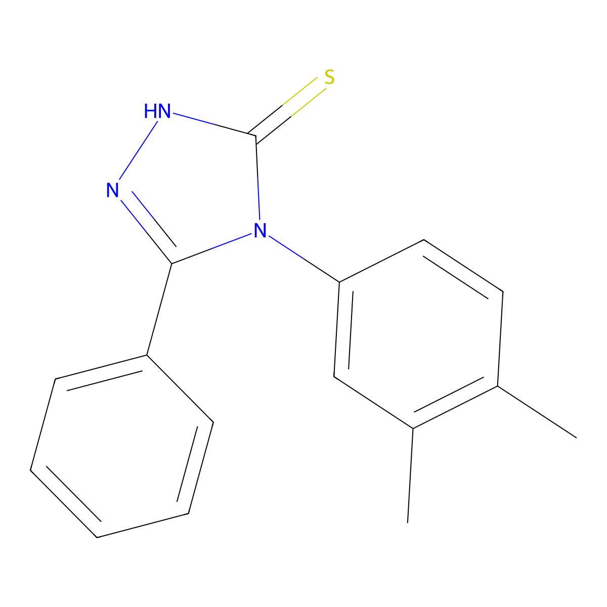 4-(3,4-dimethylphenyl)-5-phenyl-4H-1,2,4-triazole-3-thiol molecular structure, CAS 380191-03-7