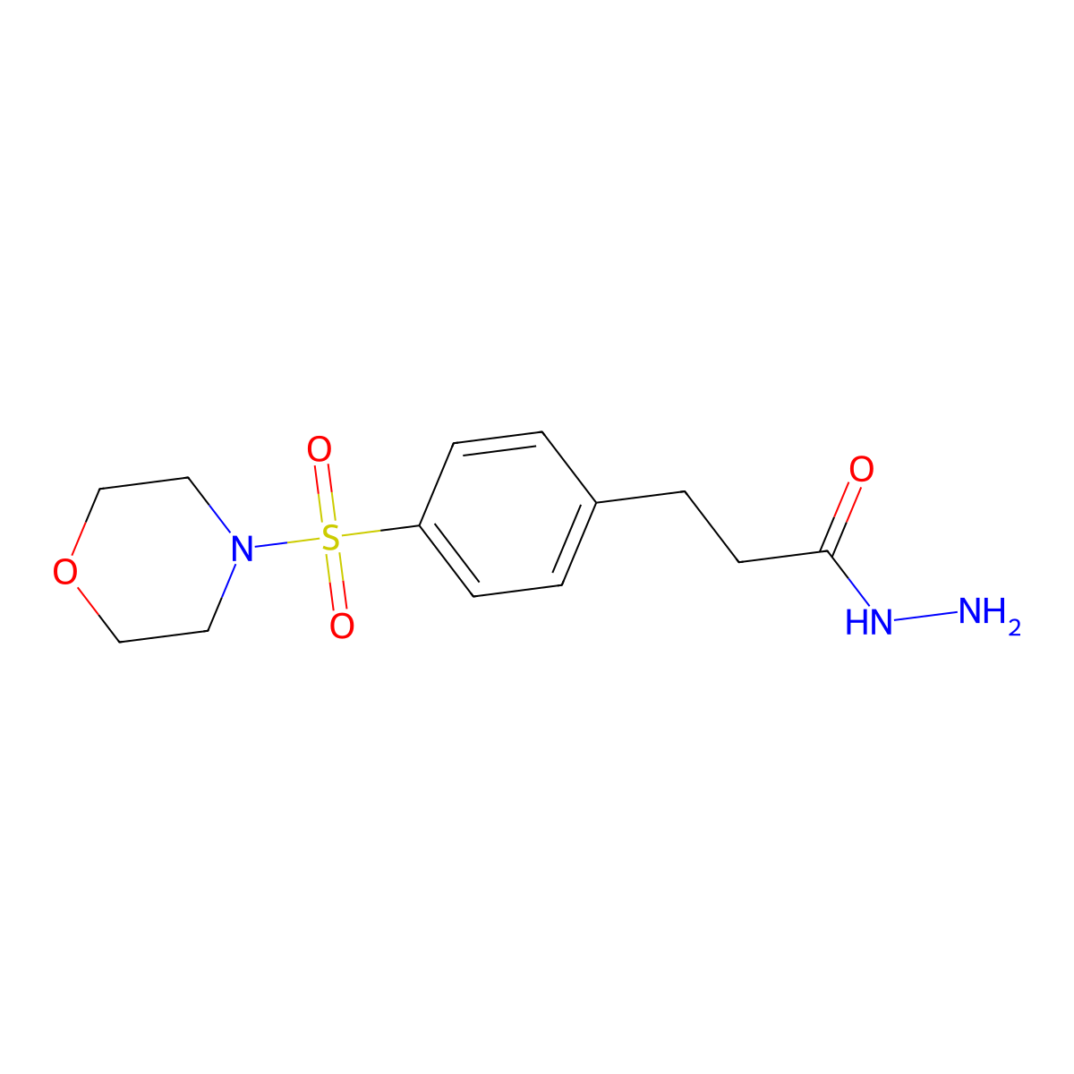 3-(4-(Morpholine-4-sulfonyl)phenyl)propanehydrazide molecular structure, CAS 380196-72-5