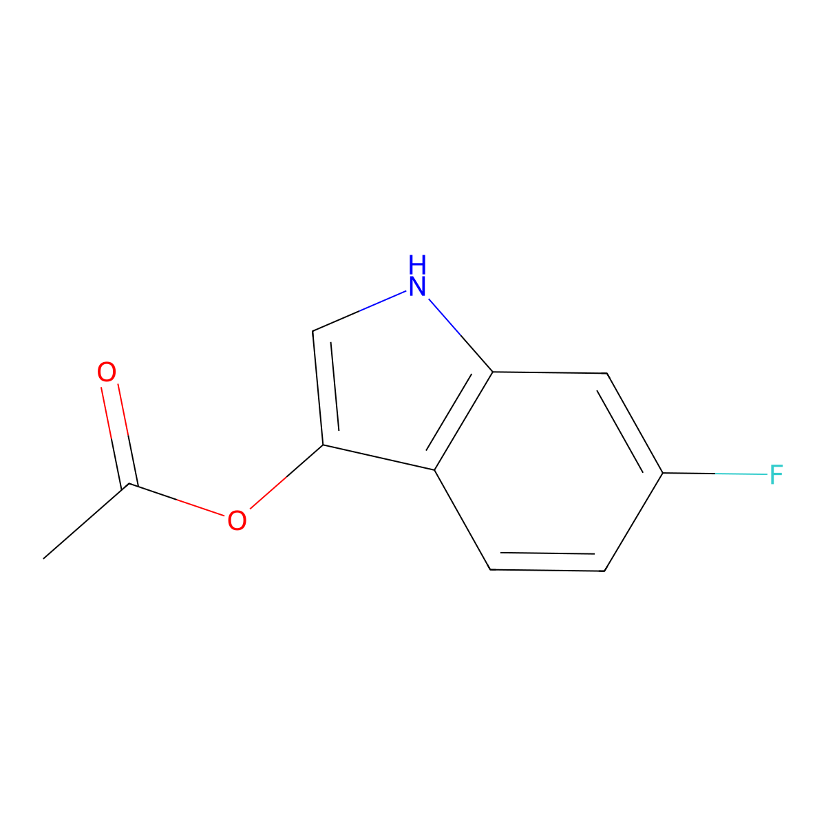 6-Fluoro-1H-indol-3-YL acetate molecular structure, CAS 3802-81-1