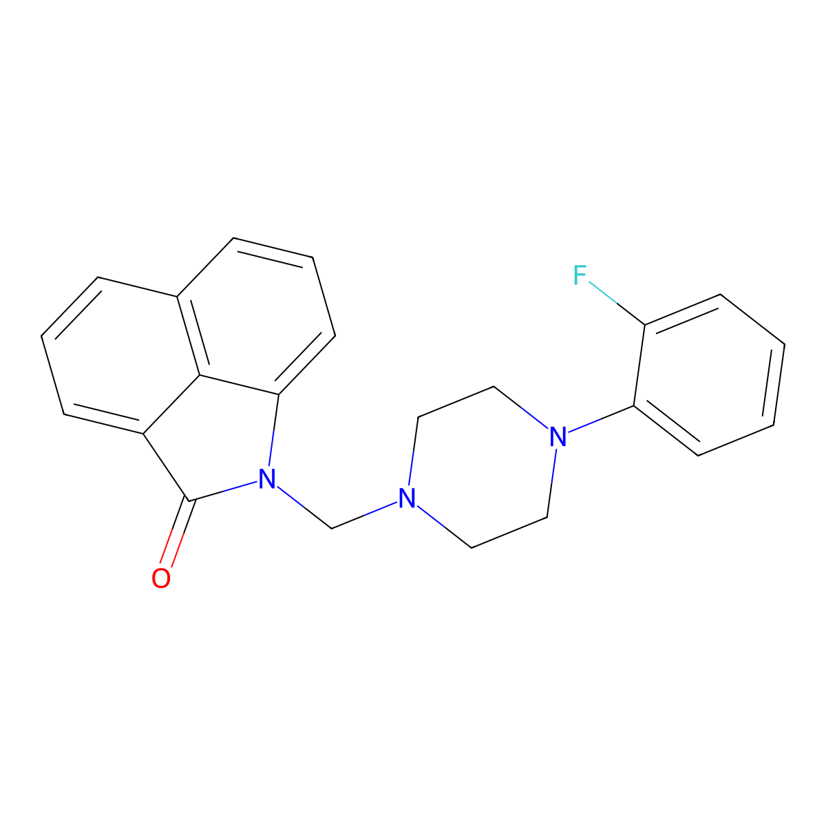 1-{[4-(2-fluorophenyl)piperazin-1-yl]methyl}benzo[cd]indol-2(1H)-one molecular structure, CAS 380217-35-6