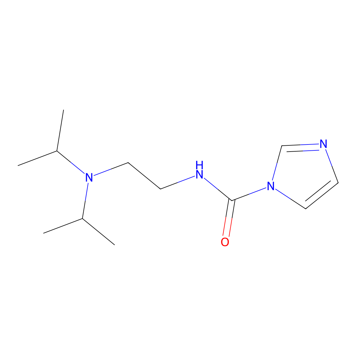 N-[2-(diisopropylamino)ethyl]-1H-imidazole-1-carboxamide molecular structure, CAS 380222-20-8