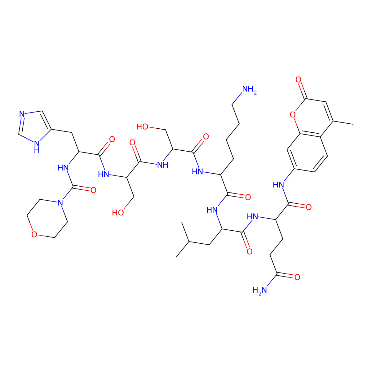 Prostate Specific Antigen Substrate molecular structure, CAS 380225-52-5