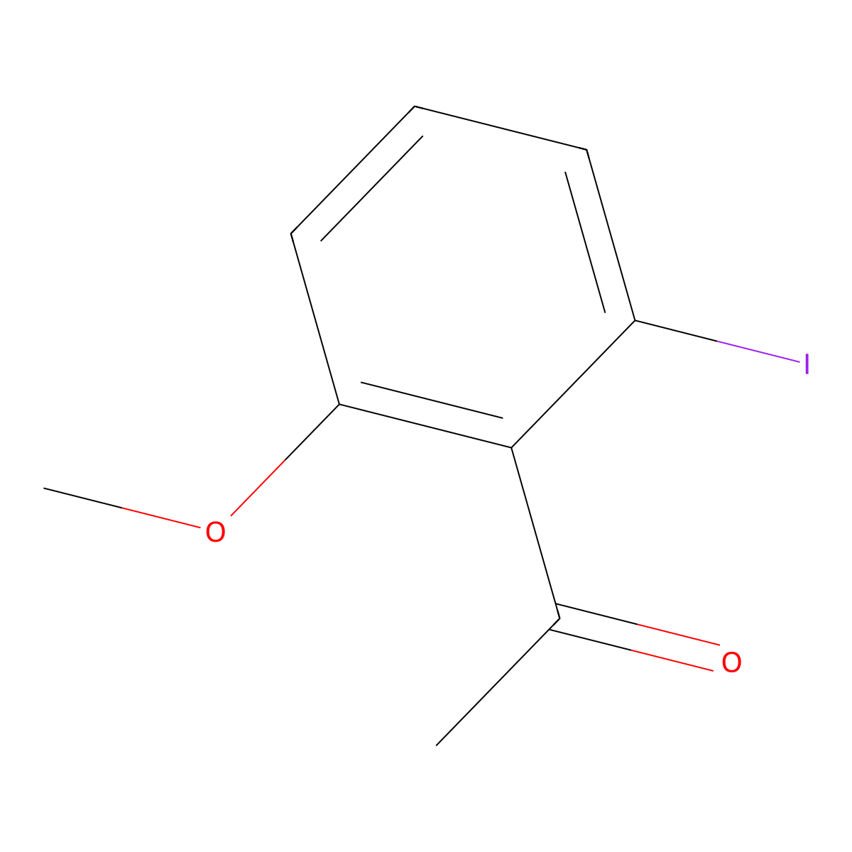 2'-Iodo-6'-methoxyacetophenone molecular structure, CAS 380225-69-4