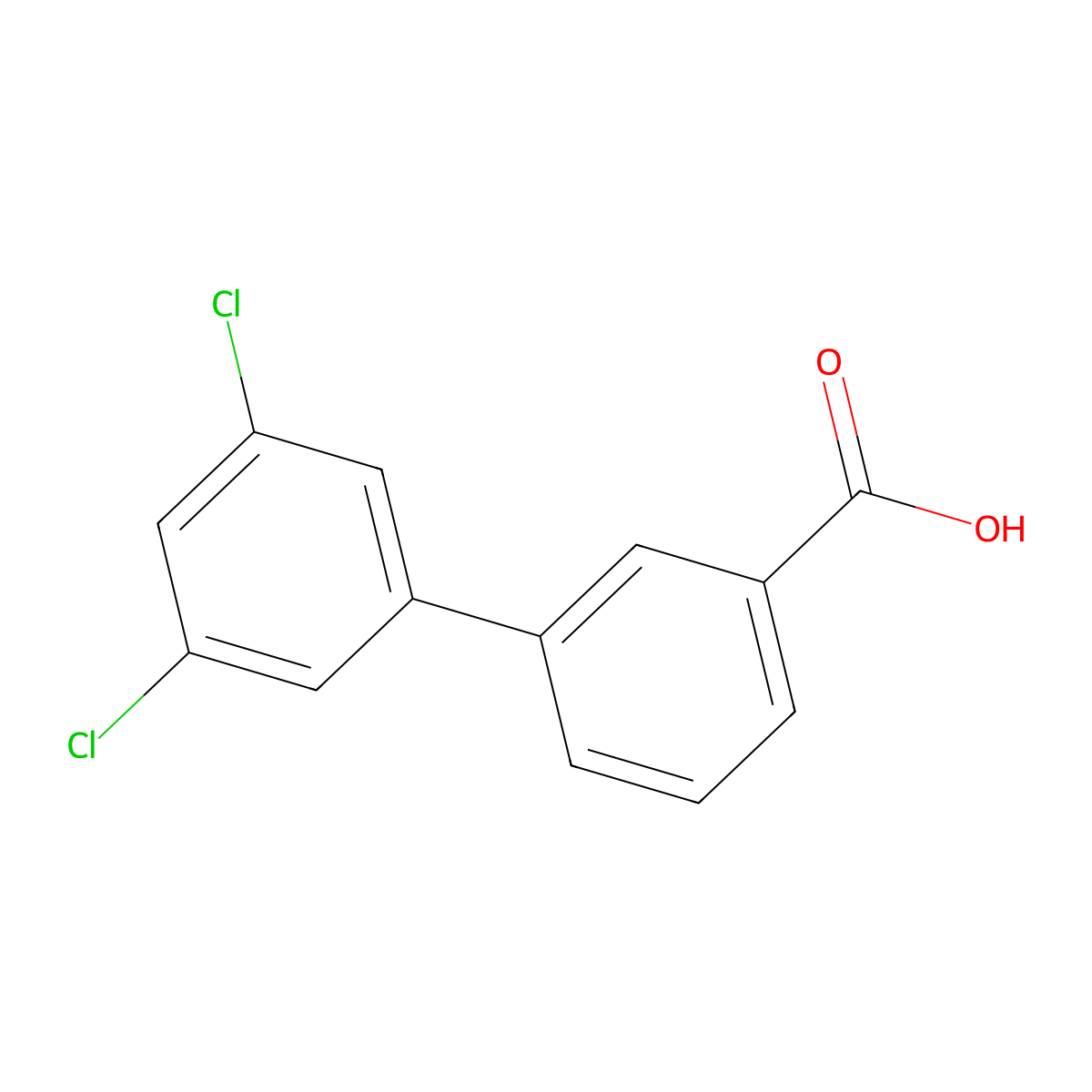 3-(3,5-dichlorophenyl)benzoic Acid molecular structure, CAS 380228-57-9