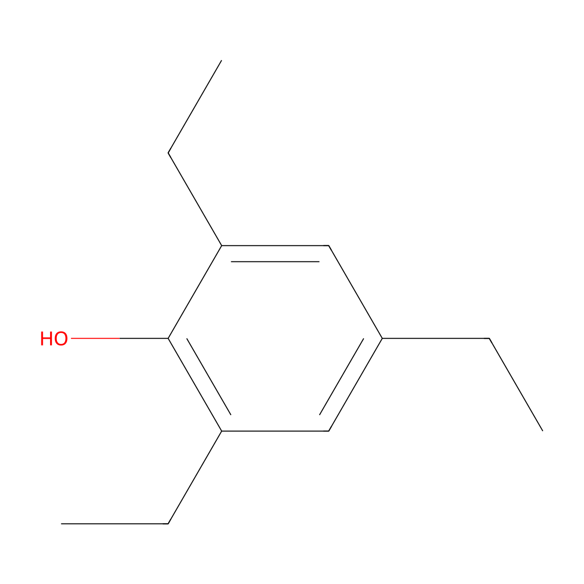 2,4,6-Triethylphenol molecular structure, CAS 38024-75-8