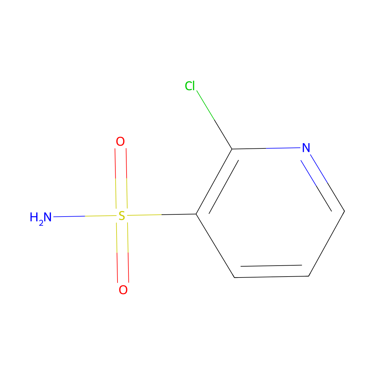 2-Chloro-pyridine-3-sulfonic acid amide molecular structure, CAS 38025-93-3