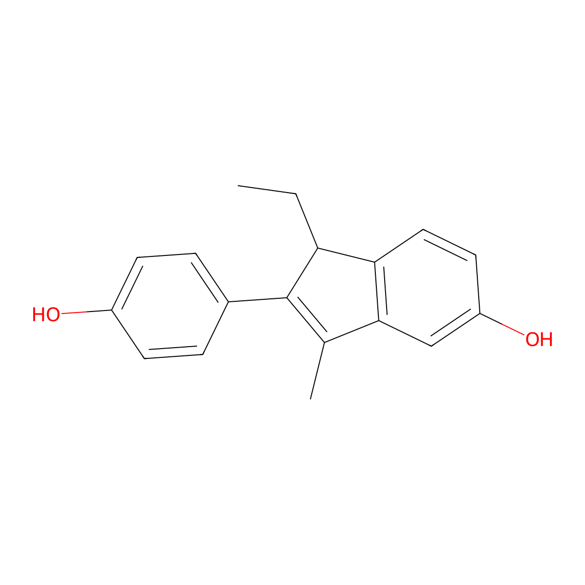 (RS)-Indenestrol B molecular structure, CAS 38028-27-2