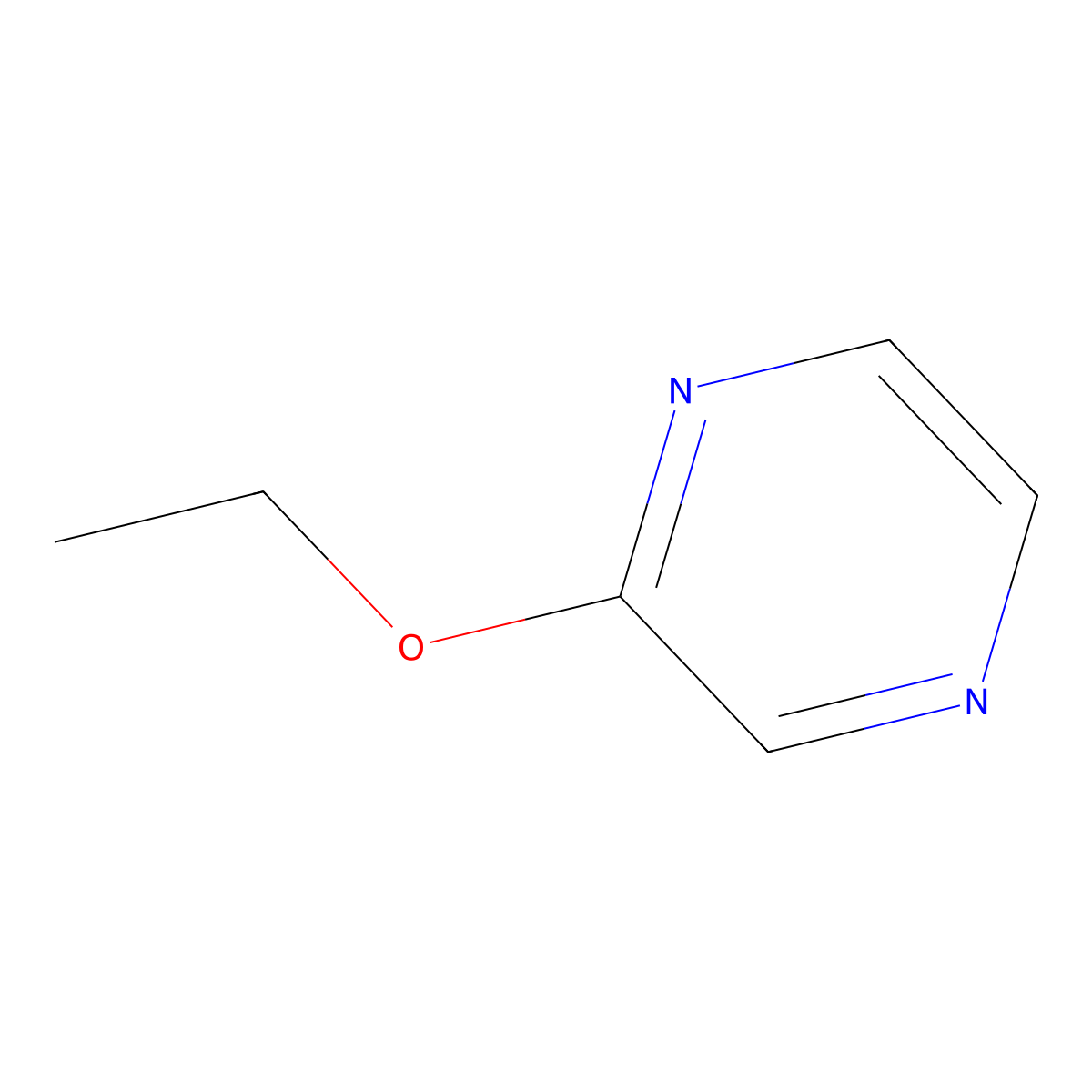 2-Ethoxypyrazine molecular structure, CAS 38028-67-0