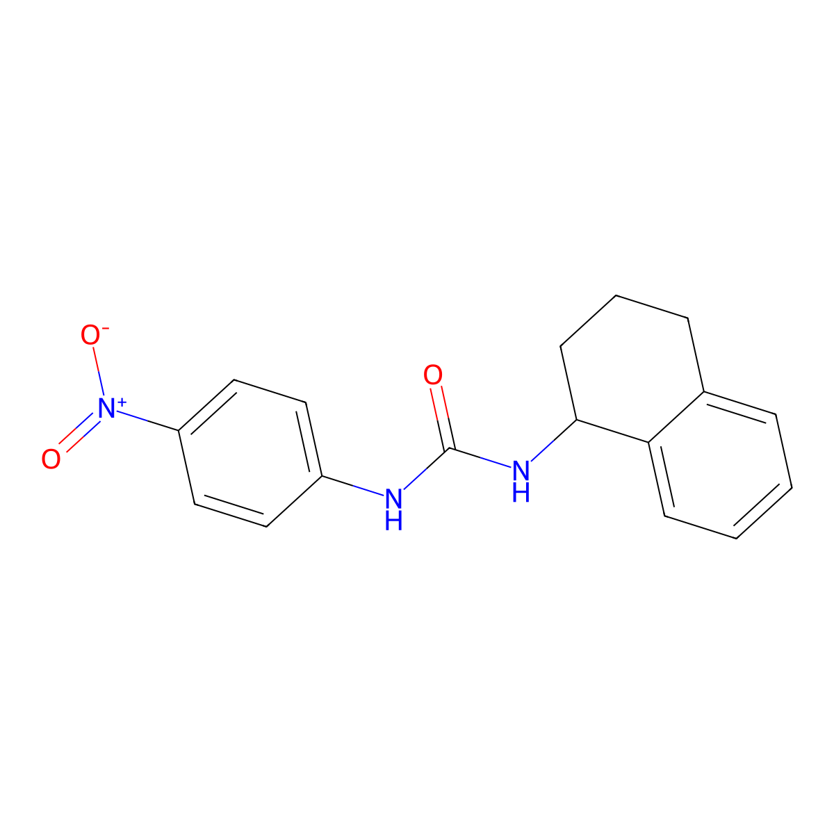 1-(4-Nitrophenyl)-3-(1,2,3,4-tetrahydronaphthalen-1-yl)urea molecular structure, CAS 380332-23-0