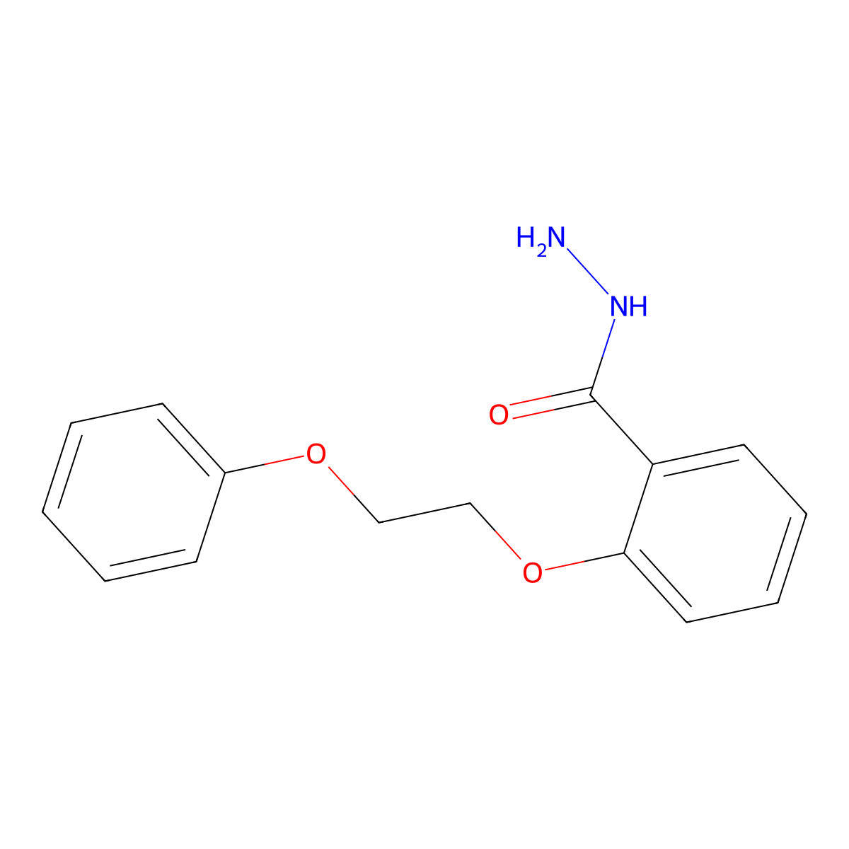 2-(2-Phenoxyethoxy)benzohydrazide molecular structure, CAS 380335-33-1