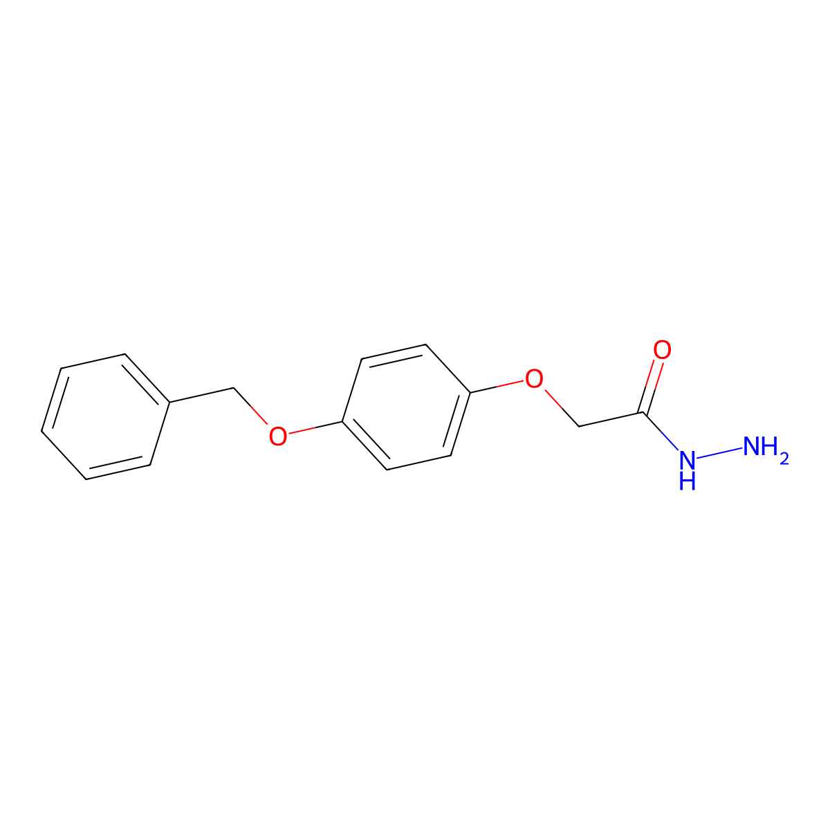 2-(4-(Benzyloxy)phenoxy)acetohydrazide molecular structure, CAS 380336-87-8