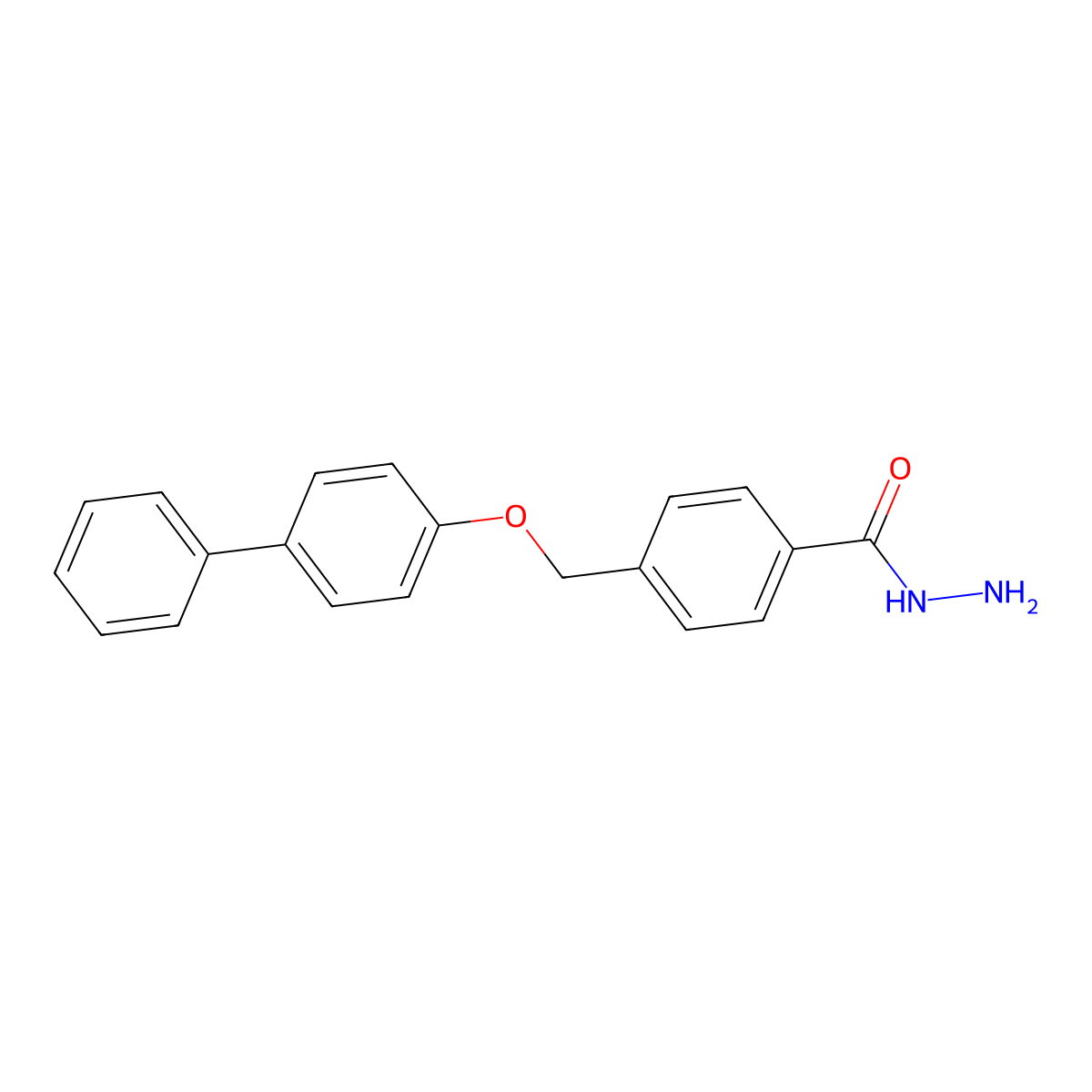 4-[(4-Phenylphenoxy)methyl]benzohydrazide molecular structure, CAS 380342-04-1