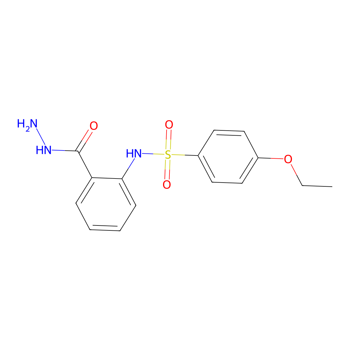 4-ethoxy-N-[2-(hydrazinecarbonyl)phenyl]benzene-1-sulfonamide molecular structure, CAS 380342-12-1