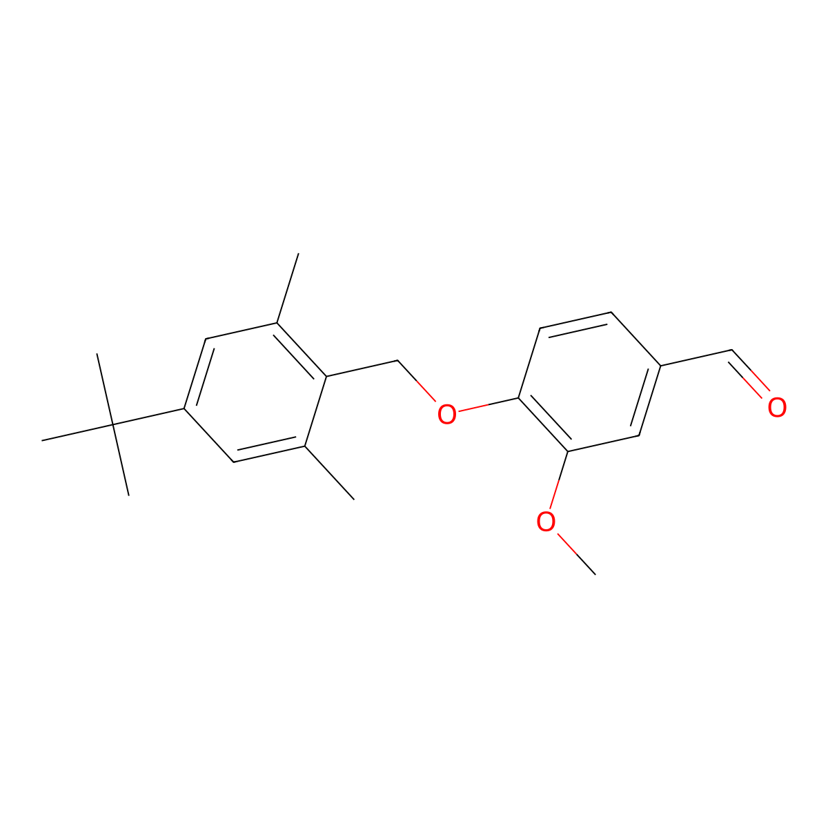 4-[(4-Tert-butyl-2,6-dimethylphenyl)methoxy]-3-methoxybenzaldehyde molecular structure, CAS 380342-78-9