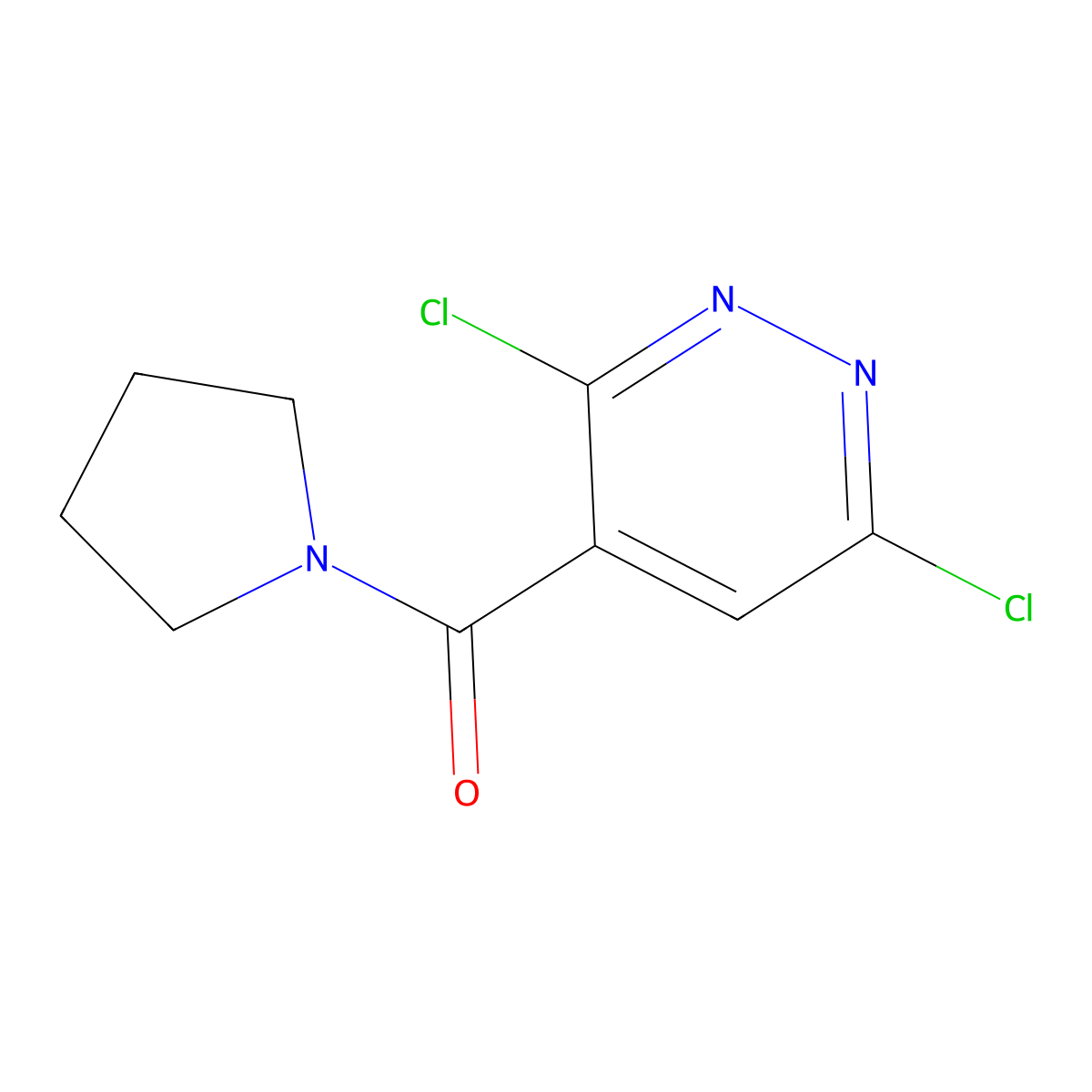 3,6-Dichloro-4-(pyrrolidine-1-carbonyl)pyridazine molecular structure, CAS 380344-48-9