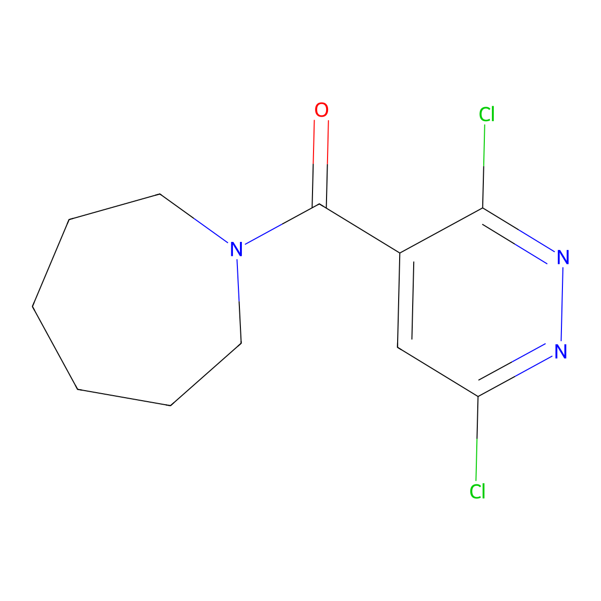 1-(3,6-Dichloropyridazine-4-carbonyl)azepane molecular structure, CAS 380344-51-4
