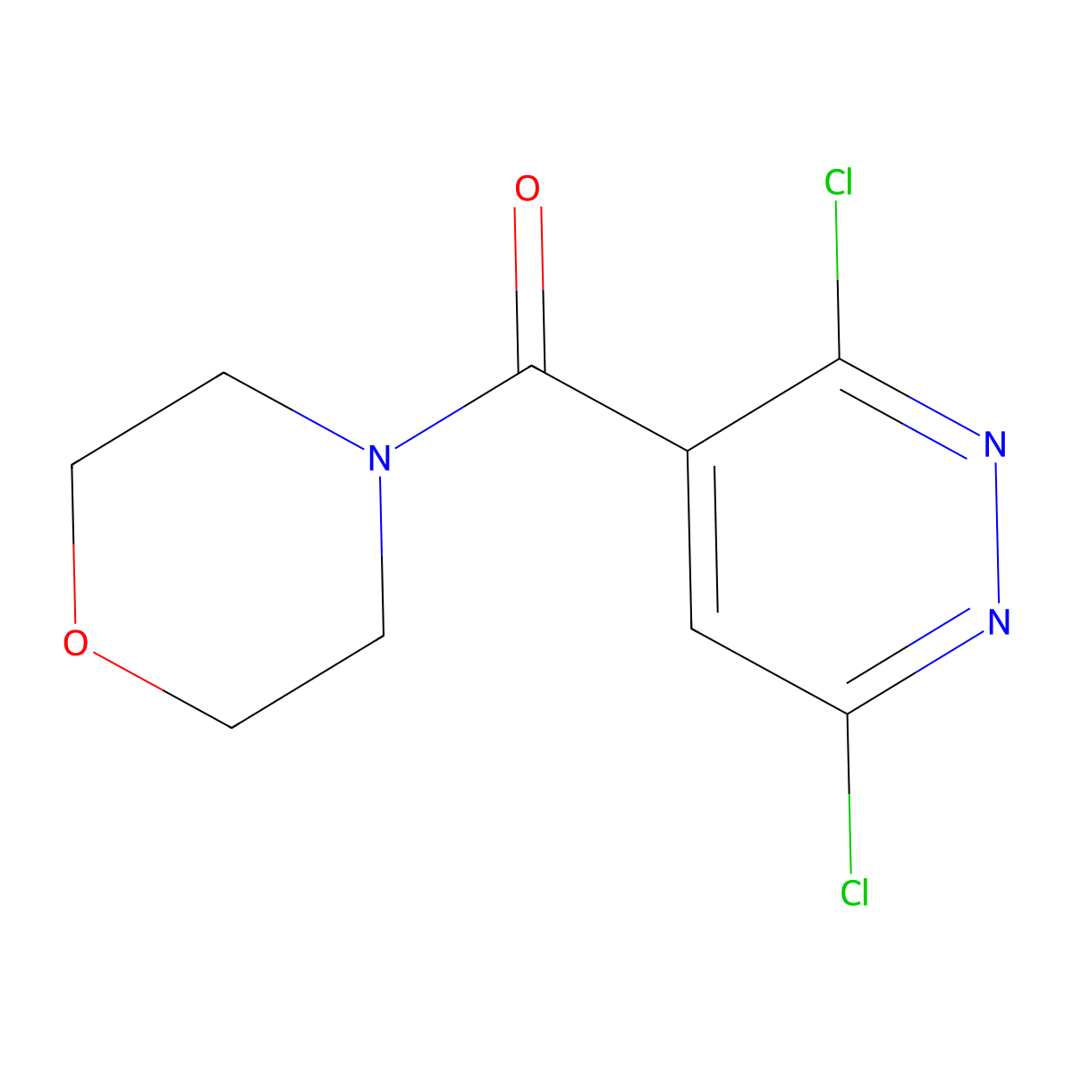 4-(3,6-Dichloropyridazine-4-carbonyl)morpholine molecular structure, CAS 380344-55-8