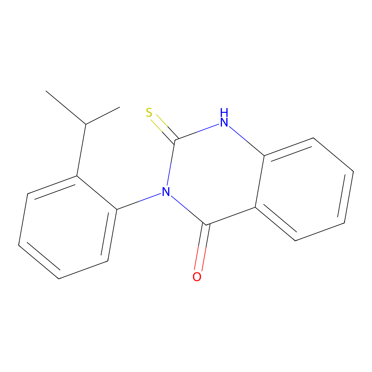 3-[2-(Propan-2-yl)phenyl]-2-sulfanyl-3,4-dihydroquinazolin-4-one molecular structure, CAS 380346-10-1