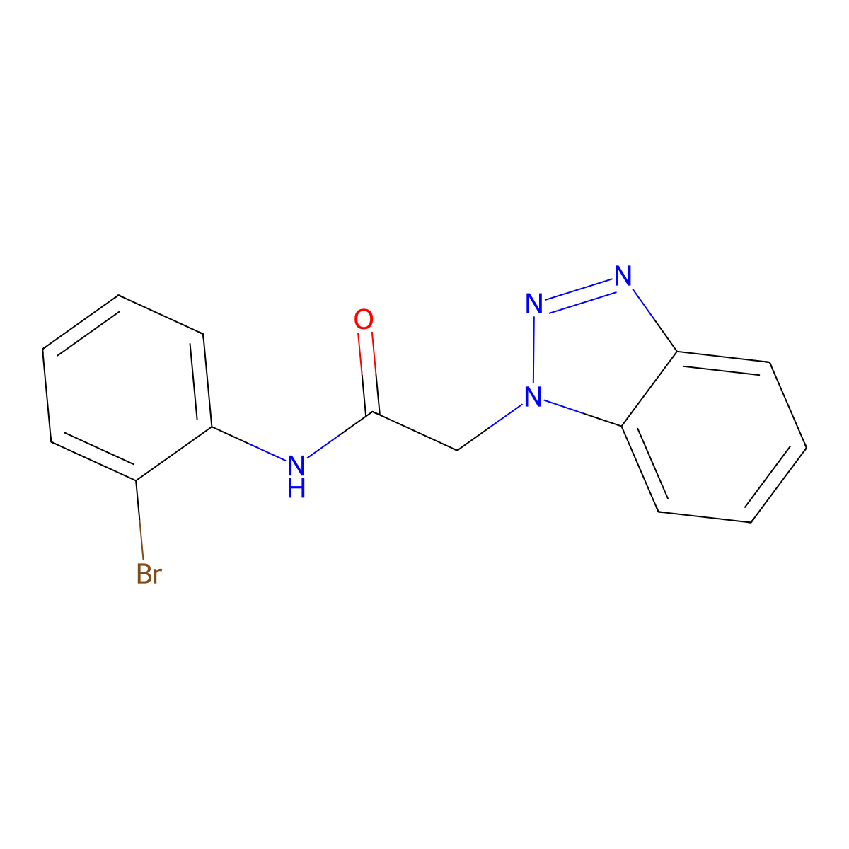 2-(1H-1,2,3-benzotriazol-1-yl)-N-(2-bromophenyl)acetamide molecular structure, CAS 380349-61-1